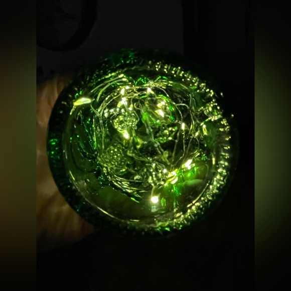 LUCKY BUDDHA BEER BOTTLE LAMP Recharge Portable Decor Occasion Glass Leather - Picture 8 of 14